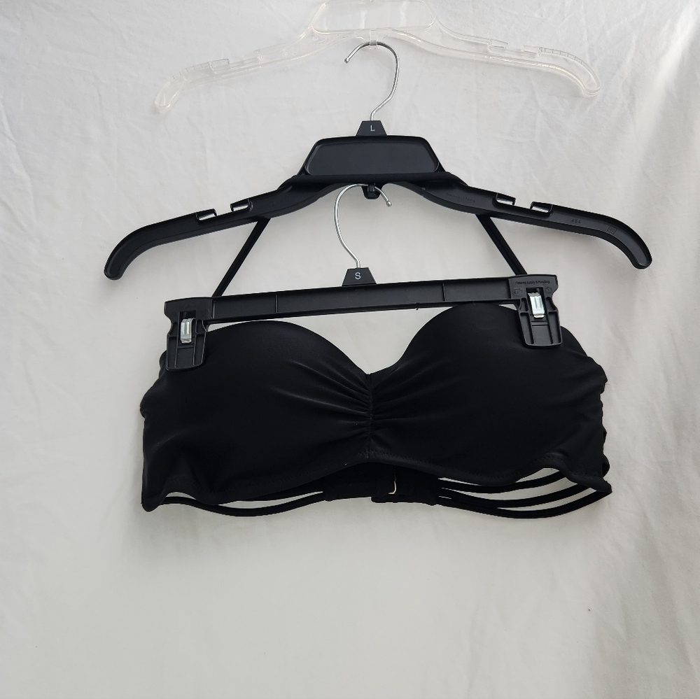 Black Strapless Bikini Top